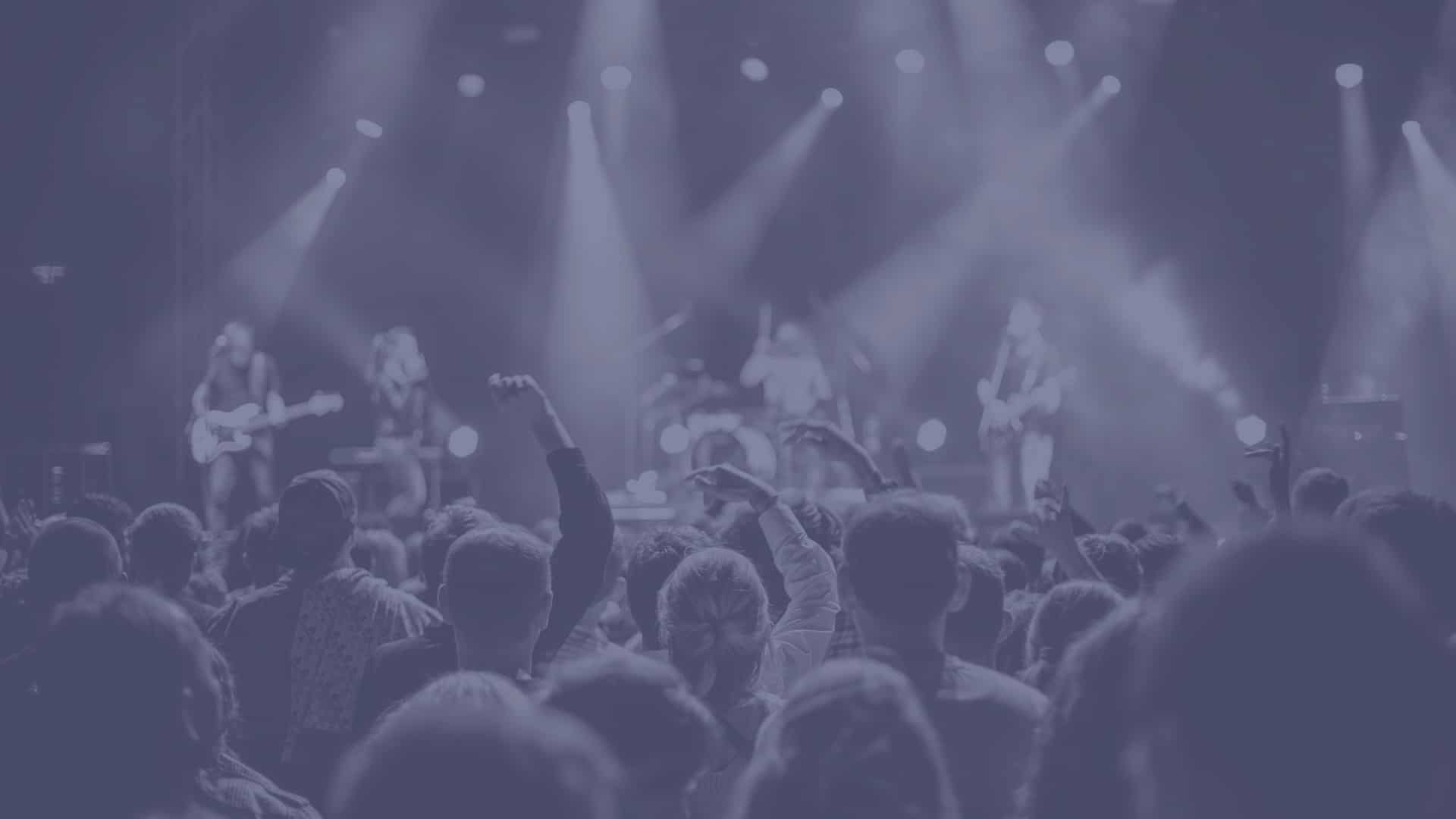Crowd at a live music night